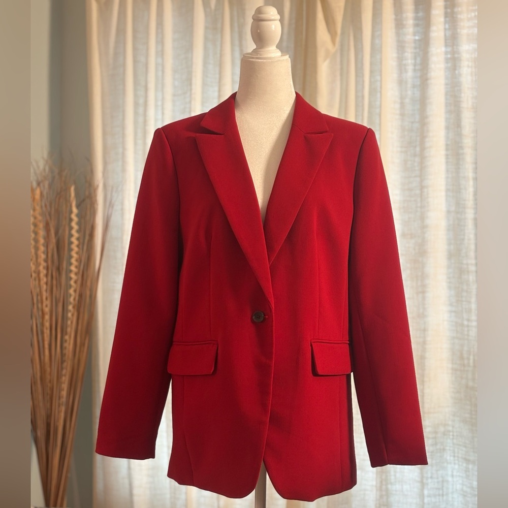 Banana Republic Red Blazer Like New! Size 12 M/L